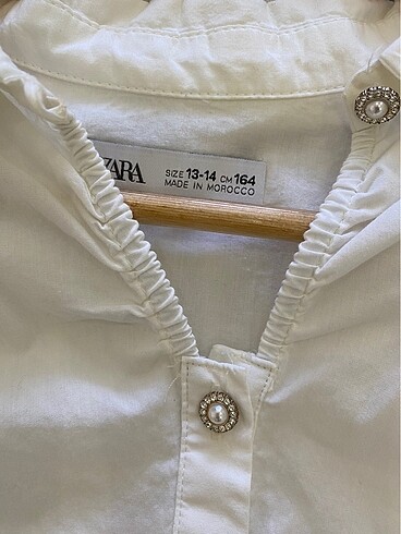 Zara taşlı düğmeli gömlek - Görsel 5
