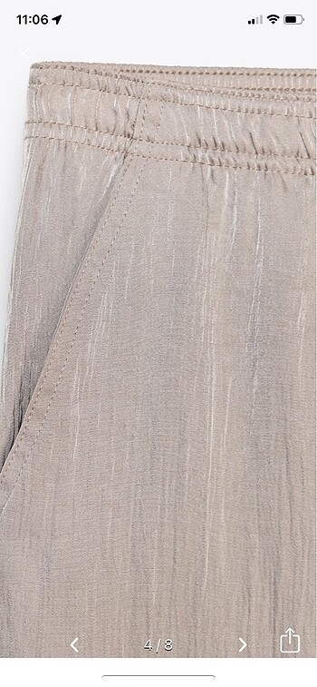 Zara Zara yazlık saten pantolon