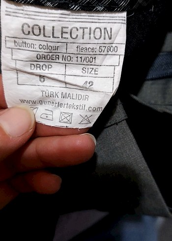 Düğmeli Gri Erkek Ofis Pantolonu - Görsel 2