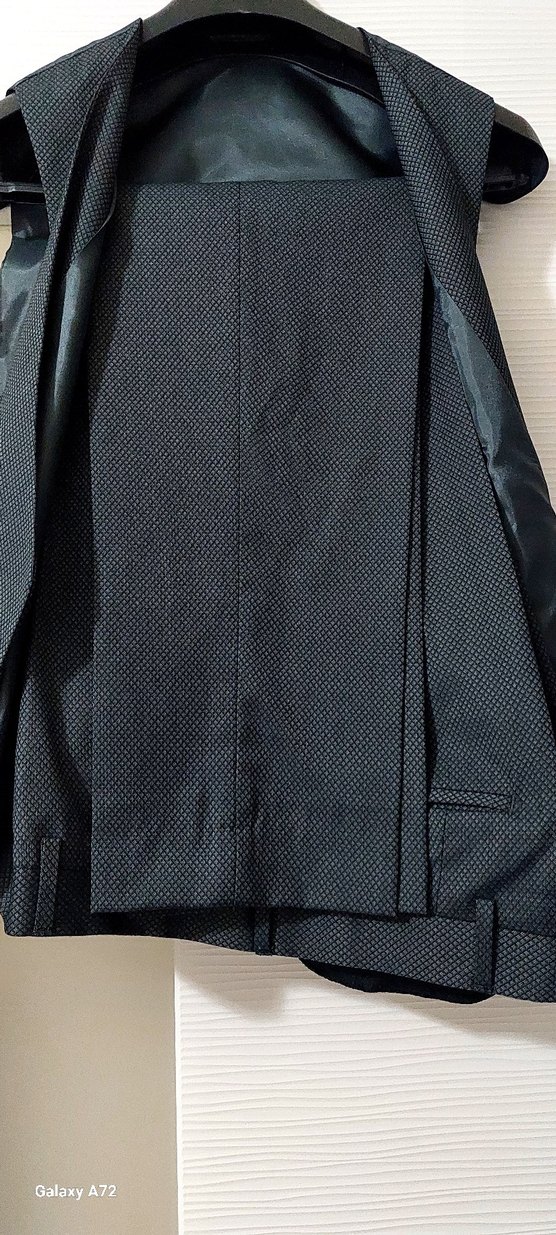 Gri Erkek Düğmeli Takım Elbise Ceket - Görsel 3