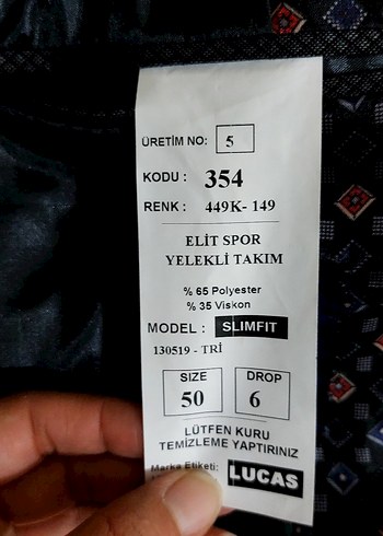 Düğmeli Lacivert Erkek Takım Elbise Ceket - Görsel 2