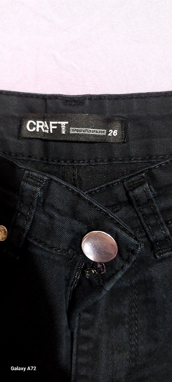 Siyah Normal Boy Dar Kesim Kadın Kot Pantolon - Görsel 2