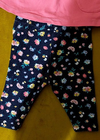 penye çicekli taytlı takım - Görsel 4