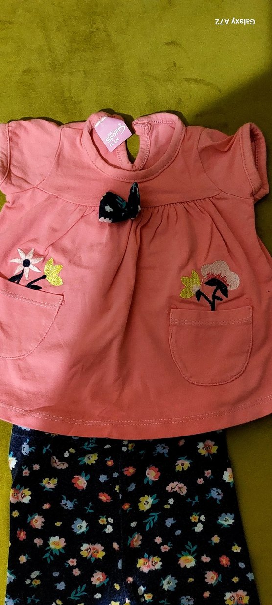 penye çicekli taytlı takım - Görsel 3