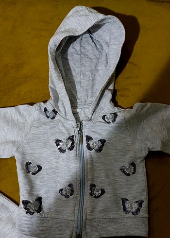 kapişonlu ceket alt ust takim kiz bebek - Görsel 3