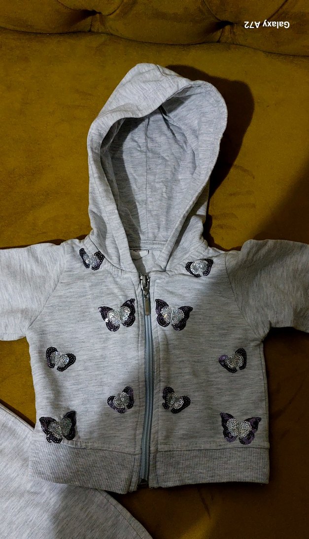 kapişonlu ceket alt ust takim kiz bebek - Görsel 3