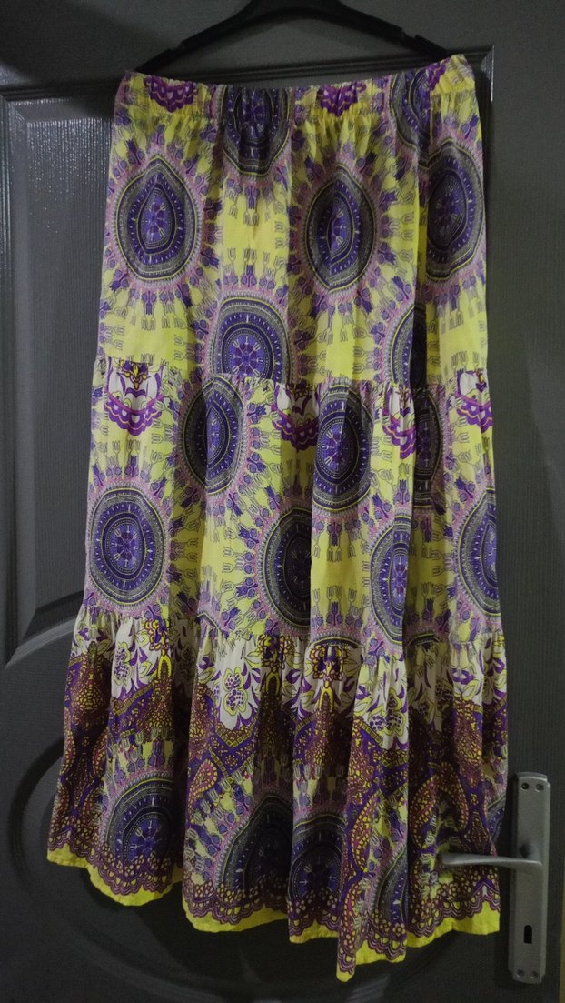 Renkli Bohem Desenli Etek - Görsel 2