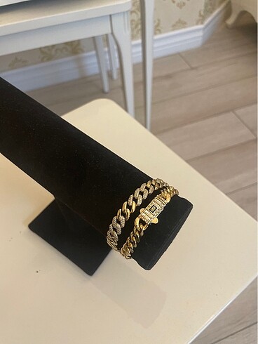 14 k görüntülü Altın rengi zincir bileklik - Görsel 2