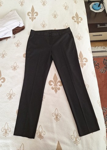 Siyah Kadın Kumaş Pantolon, Normal Kesim, Ofis