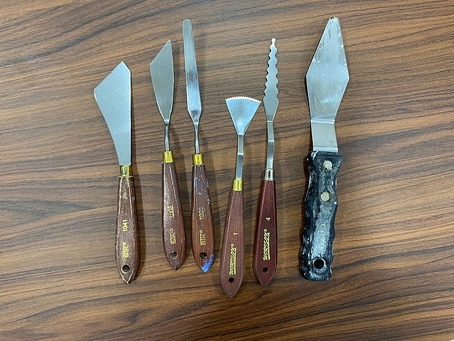 resim spatulası sanatsal spatula