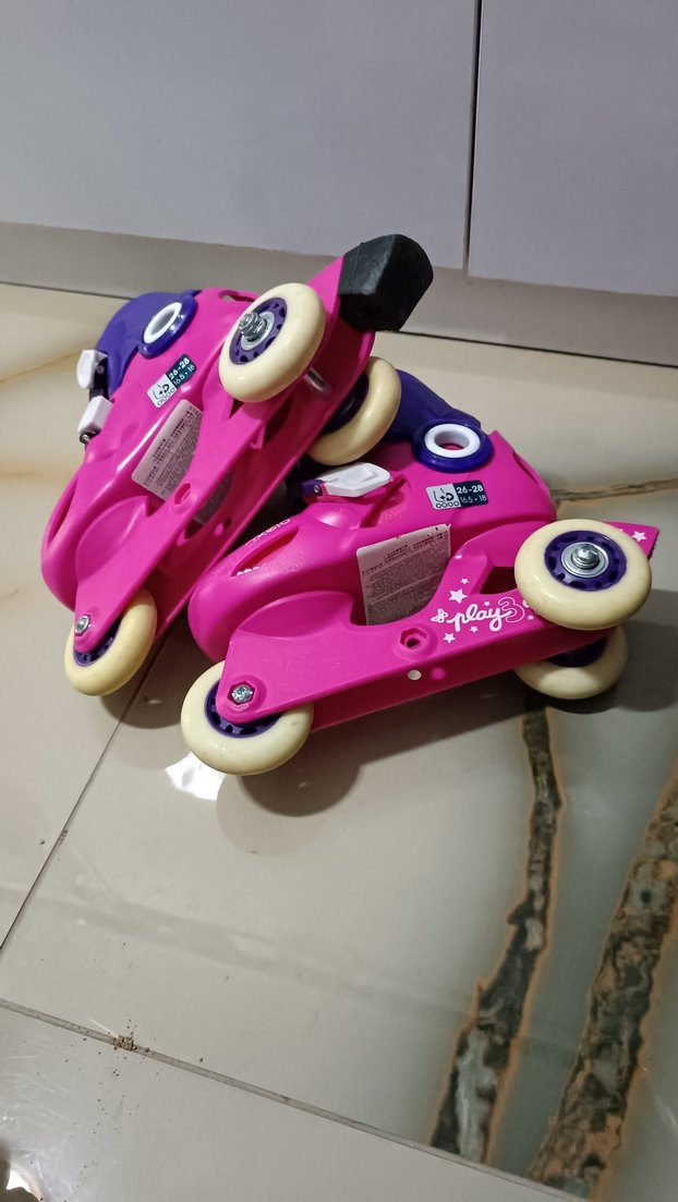 Renkli Pembe Çocuk Patenleri - Görsel 2