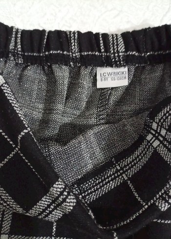 Kemerli Siyah Ekose Mini Etek - Görsel 3