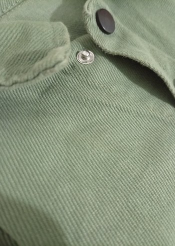 Düğmeli Haki Denim Erkek Bebek Takım - Görsel 3