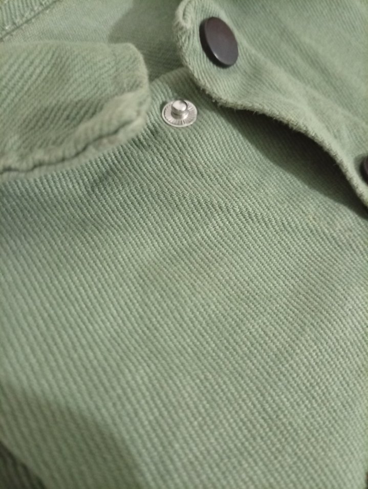 Düğmeli Haki Denim Erkek Bebek Takım - Görsel 3