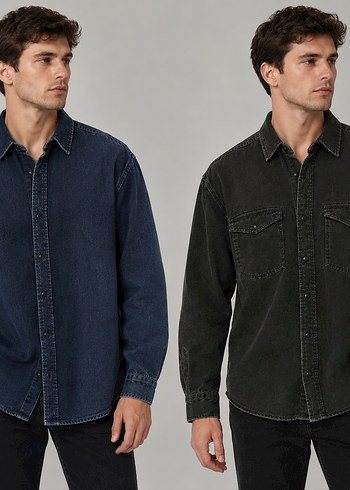 Mavi Klasik Denim Gomlek