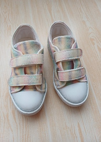 Kız Çocukları İçin Pastel Renkli Bağcıksız Spor Ayakkabı - Görsel 2