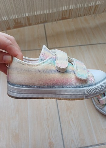 Kız Çocukları İçin Pastel Renkli Bağcıksız Spor Ayakkabı - Görsel 7