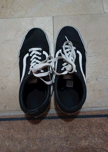 Siyah Beyaz Bağcıklı unisex Spor Ayakkabı - Görsel 5