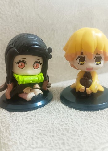 zenitsu ve nezuko demon slayer figür