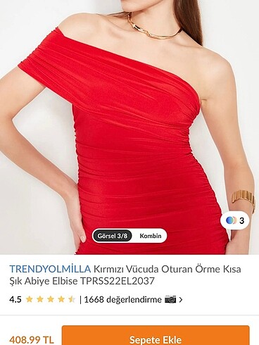 trendyolmilla kırmızı drapeli elbise