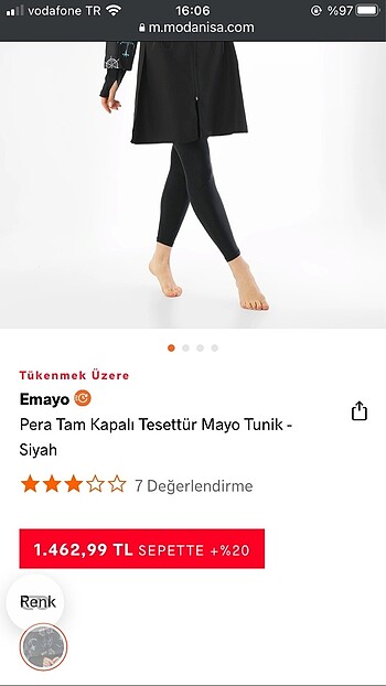 s Beden tesettür mayo tunik