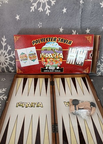 Orta Boy Isparta Polyester Tavla Seti