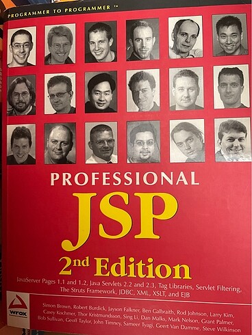Profesyonel İngilizce Jsp ders kitabı
