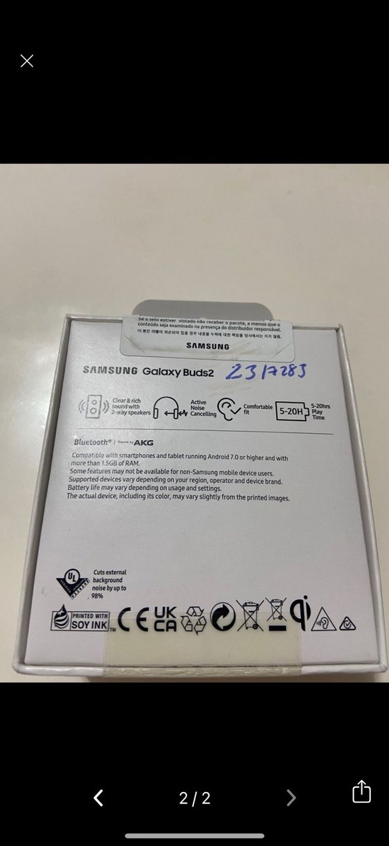 Samsung Galaxy Buds2 Beyaz Kablosuz Kulaklık - Görsel 2