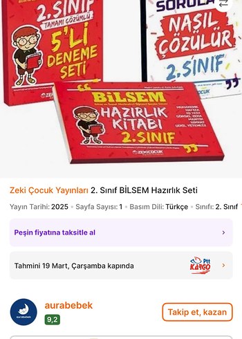 2. Sınıf Bilsem Hazırlık Seti - Örnek Akademi - Görsel 2