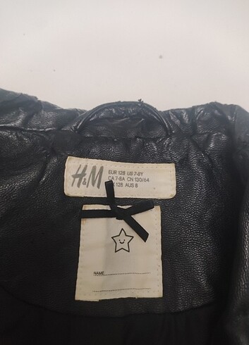 8 Yaş Beden H&M deri ceket