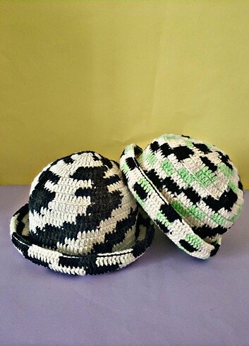 Zara Desenli bucket şapka