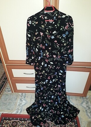 Uzun Çiçekli elbise