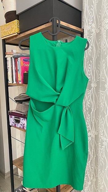 Yeşil mini elbise