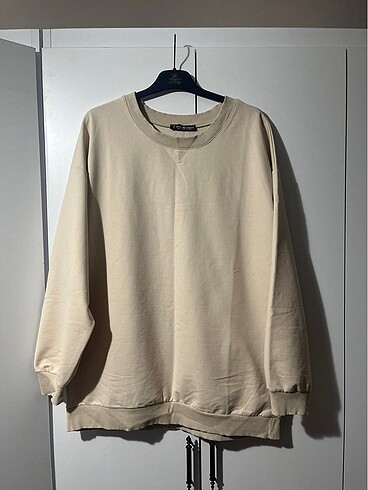 Krem rengi Oversize Sweatshirt