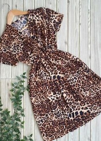 Leopar elbise