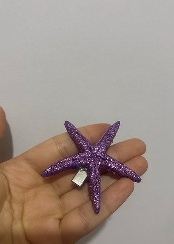 Mor Simli Deniz Yıldızı Çocuk Toka