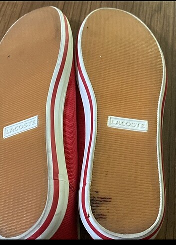 Lacoste kırmızı babet