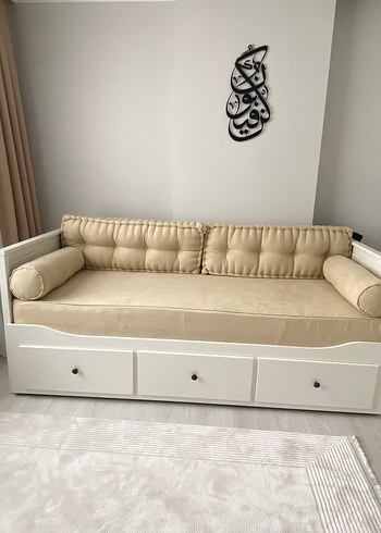 Bej Modern Klasik Kanepe Örtüsü - Görsel 3