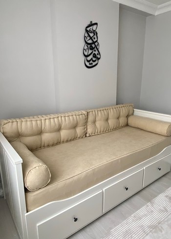 Bej Modern Klasik Kanepe Örtüsü - Görsel 4