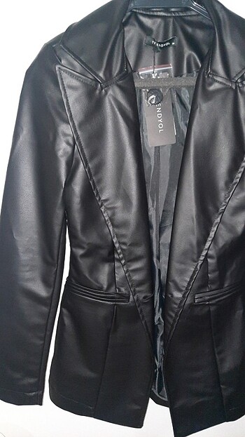 Trendyol & Milla Suni Deri Blazer Ceket