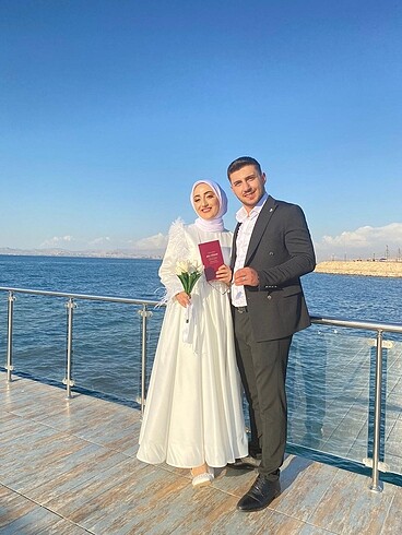 40 Beden Nikah abiyesi arkası ipli