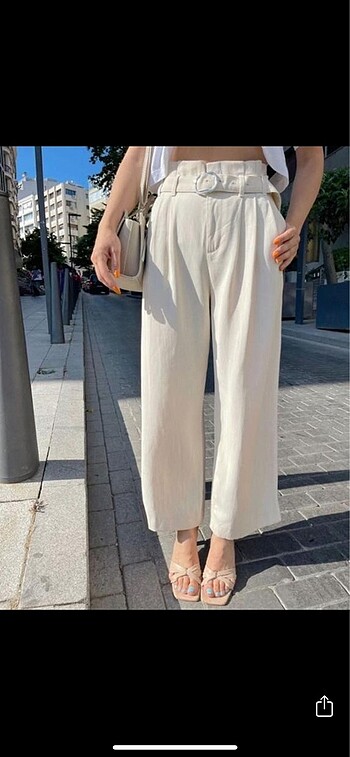 Zara kemerli pantolon