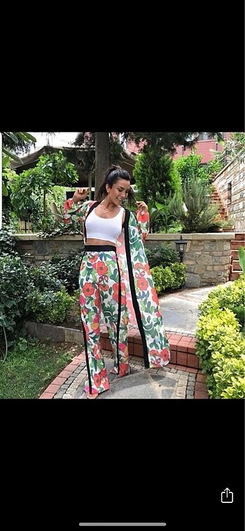 Kimono pantolon takım