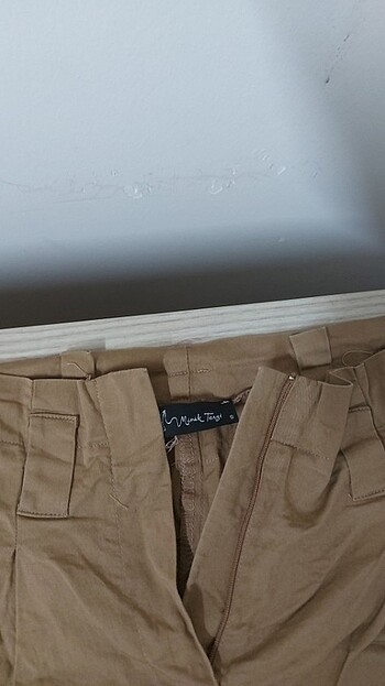 s Beden camel Renk Keten bol pantolon
