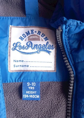 Erkek Çocuk Kapüşonlu Mavi Fermuarlı Mont - Görsel 3