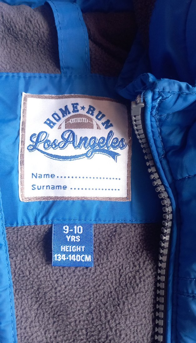 Erkek Çocuk Kapüşonlu Mavi Fermuarlı Mont - Görsel 3