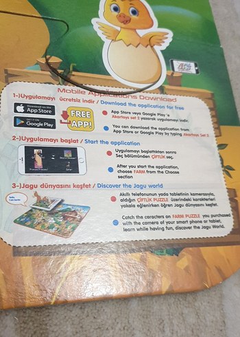 Çiftlik Temalı Çok Renkli Çocuk Yapbozu - Görsel 8