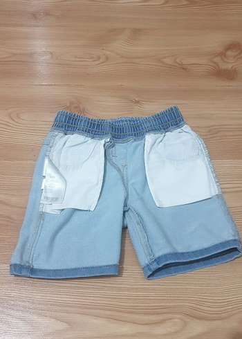 Mavi Erkek Çocuk Kot Şort Rahat Kesim - Görsel 7