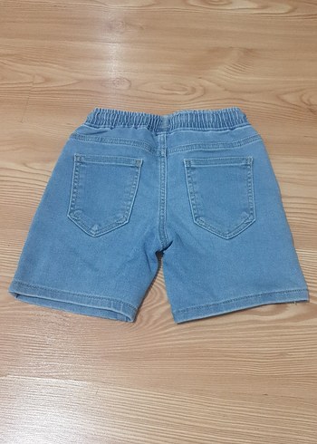Mavi Erkek Çocuk Kot Şort Rahat Kesim - Görsel 3