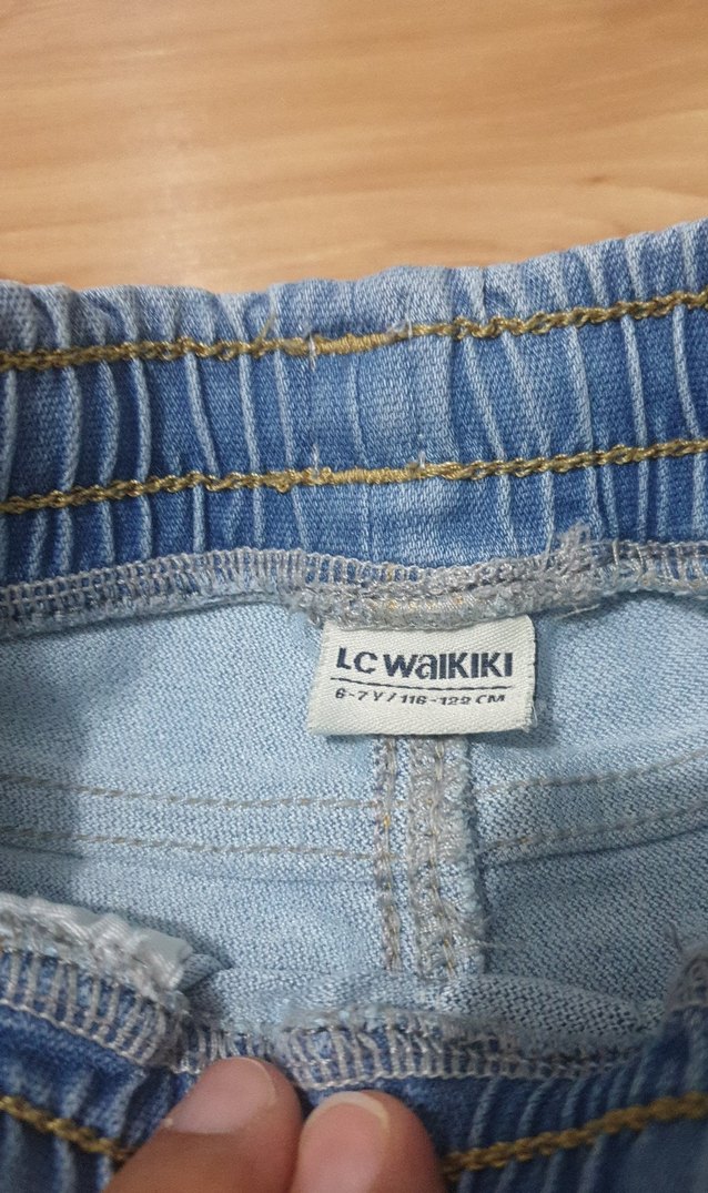 Mavi Erkek Çocuk Kot Şort Rahat Kesim - Görsel 2